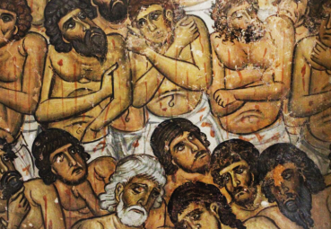Фреска храма Пресвятой Богородицы Асину, Кипр, XII век. Фото Марии Черкашиной