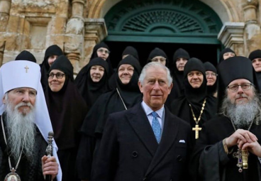 Принц Чарльз посетил Гефсиманский монастырь. Фото: Facebook