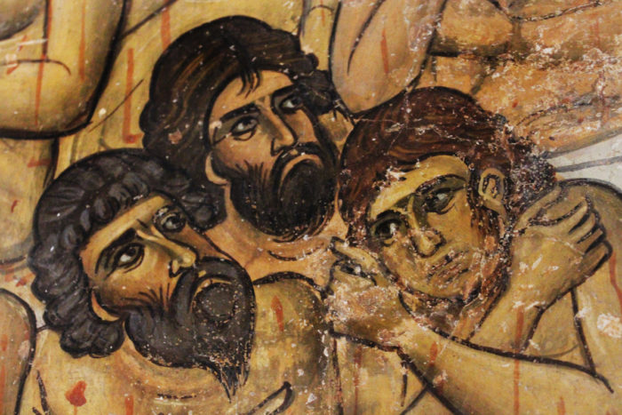 Фреска храма храма Пресвятой Богородицы Асину, Кипр, XII век. Фото Марии Черкашиной