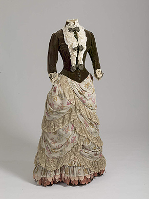 Платье визитное, принадлежало императрице Марии Федоровне 1886-1887 Россия (?)