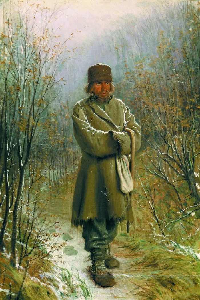 Созерцатель. Иван Николаевич Крамской. 1876 г.