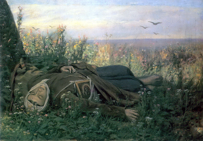 Странница в поле. Василий Григорьевич Перов. 1879 г. 
