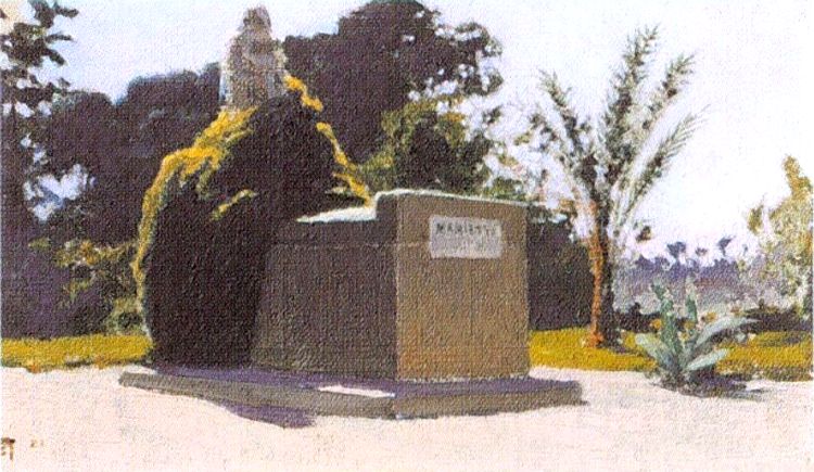 Могила Мариетта в саду Булакского музея В. Д. Поленов. 1881