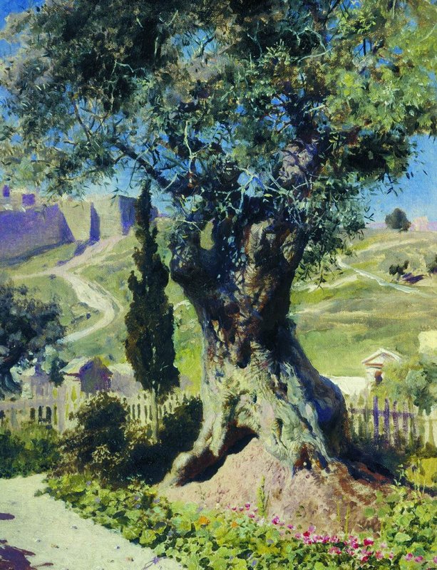 Олива в Гефсиманском саду. В. Д. Поленов. 1882 г.