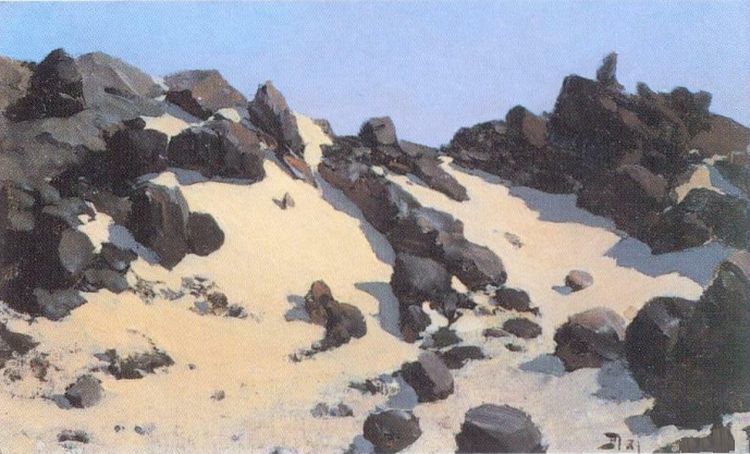 Сиенитские граниты близ острова Филе В.Д. Поленов. 1881 