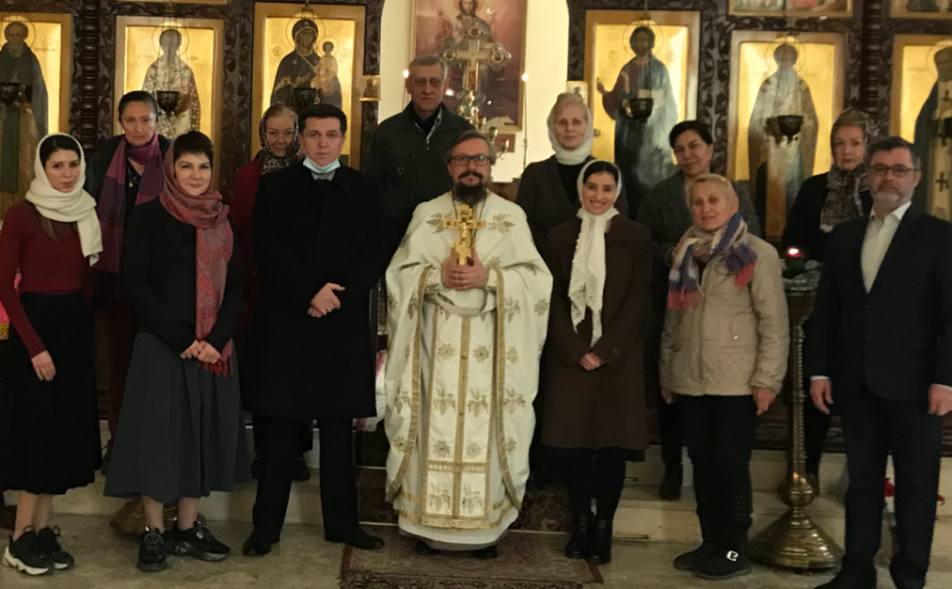 15 февраля 2021 года, в праздник Сретения Христова в Представительстве Русской Православной Церкви в Дамаске состоялась Божественная литургия.