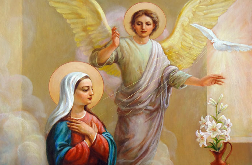 Явление Архангела Гавриила деве Марии. Благовещение пресвятой богородицы для детей