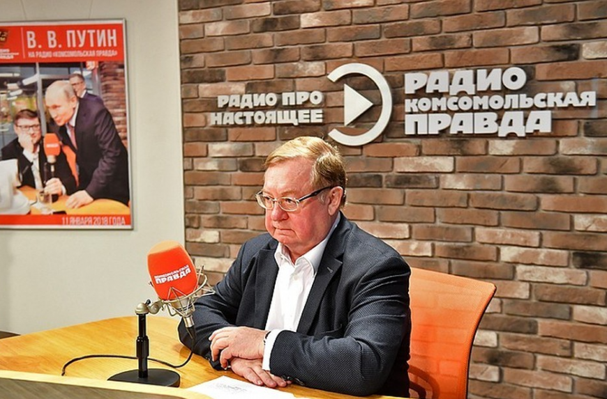 Сергей Степашин на радиостанции "Комсомольская правда".  Фото: Иван МАКЕЕВ