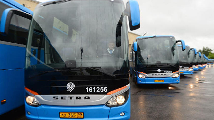 Автобусы ГУП «Мосгортранс». Фото: РИА Новости, Кирилл Каллиников