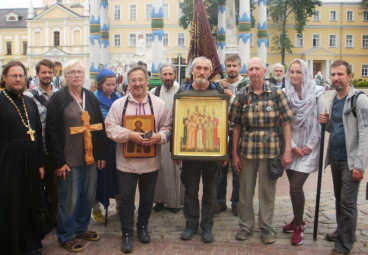 Завершение крестного хода в Троице-Сергиевой Лавре