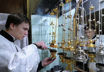 Патриаршее служение в праздник Крещения Господня. Фото: РИА Новости,  Сергей Пятаков