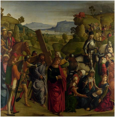 БокаччоБокаччино (1468-1525гг.). Несение креста и обморок Марии Девы