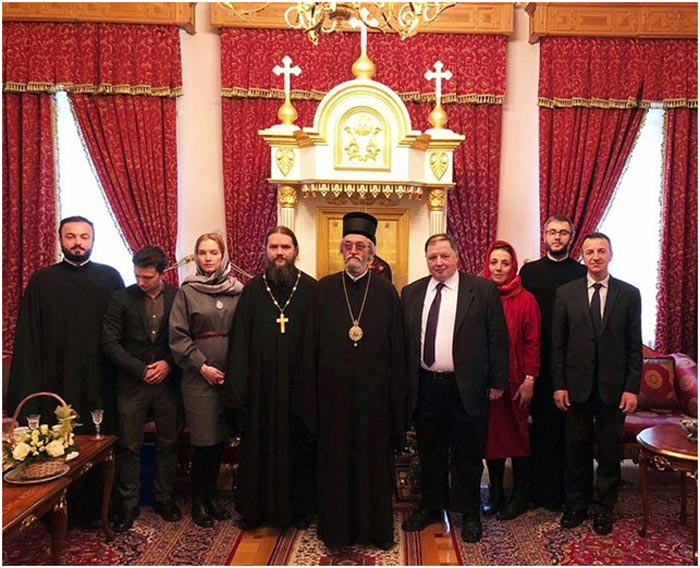 Встреча делегации МАРХИ с епископ Баня-Лукским Ефремом