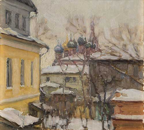 Николай Мещерин. Из окна дома Коробковой, 1902. Частное собрание. Фото: http://www.rusimp.su