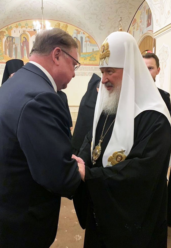 Сергей Степашин лично поздравил Святейшего Патриарха Кирилла с 11-летием интронизации