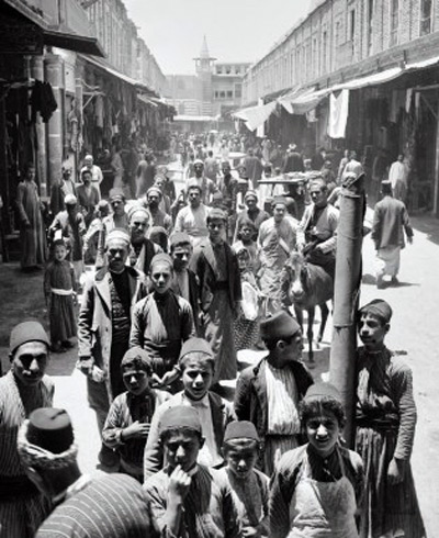 Базар в Дамаске. Сирия 1900 год. Фото: Photohistory