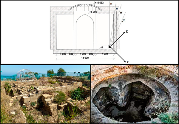 3D-снимок и здание в дербентской крепости Нарын-Кала. Фото: Пресс-служба НИТУ «МИСиС»