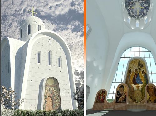 Проект будущего храма священномученика Игнатия Богоносца. Фото: пресс-служба Москомархитектуры