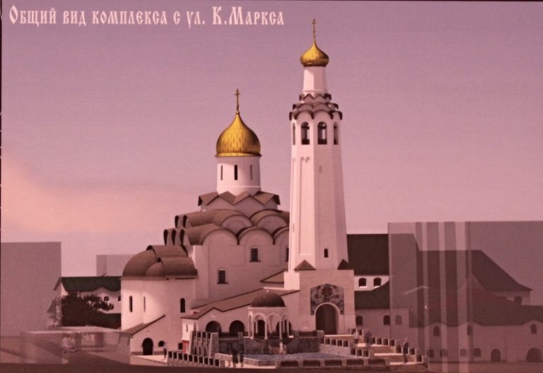 Вид будущих построек возрождённого монастыря. Проект. Фото: https://vk.com/