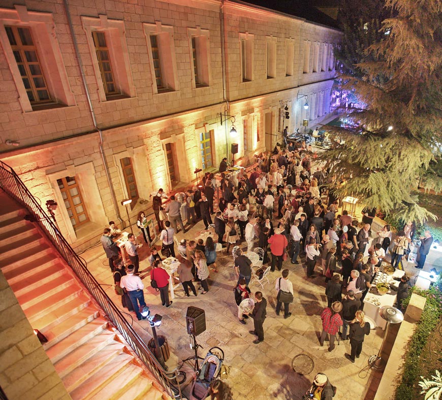 Гости фестиваля «Открытые дома» на Сергиевском подворье в Иерусалиме 25 октября 2017 года