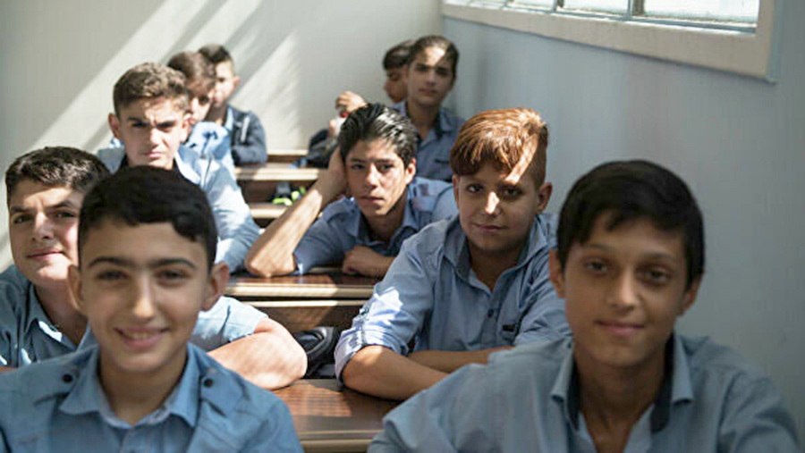 Ученики восстановленной сирийской школы. Фото: пресс-служба Императорского православного палестинского общества