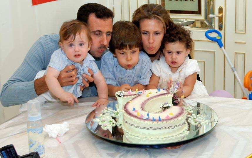 Башар Асад с семьей